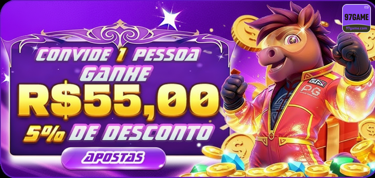 97game — elemento que ancora a identidade visual, com contraste alto para conversão, pensado para atrair o primeiro